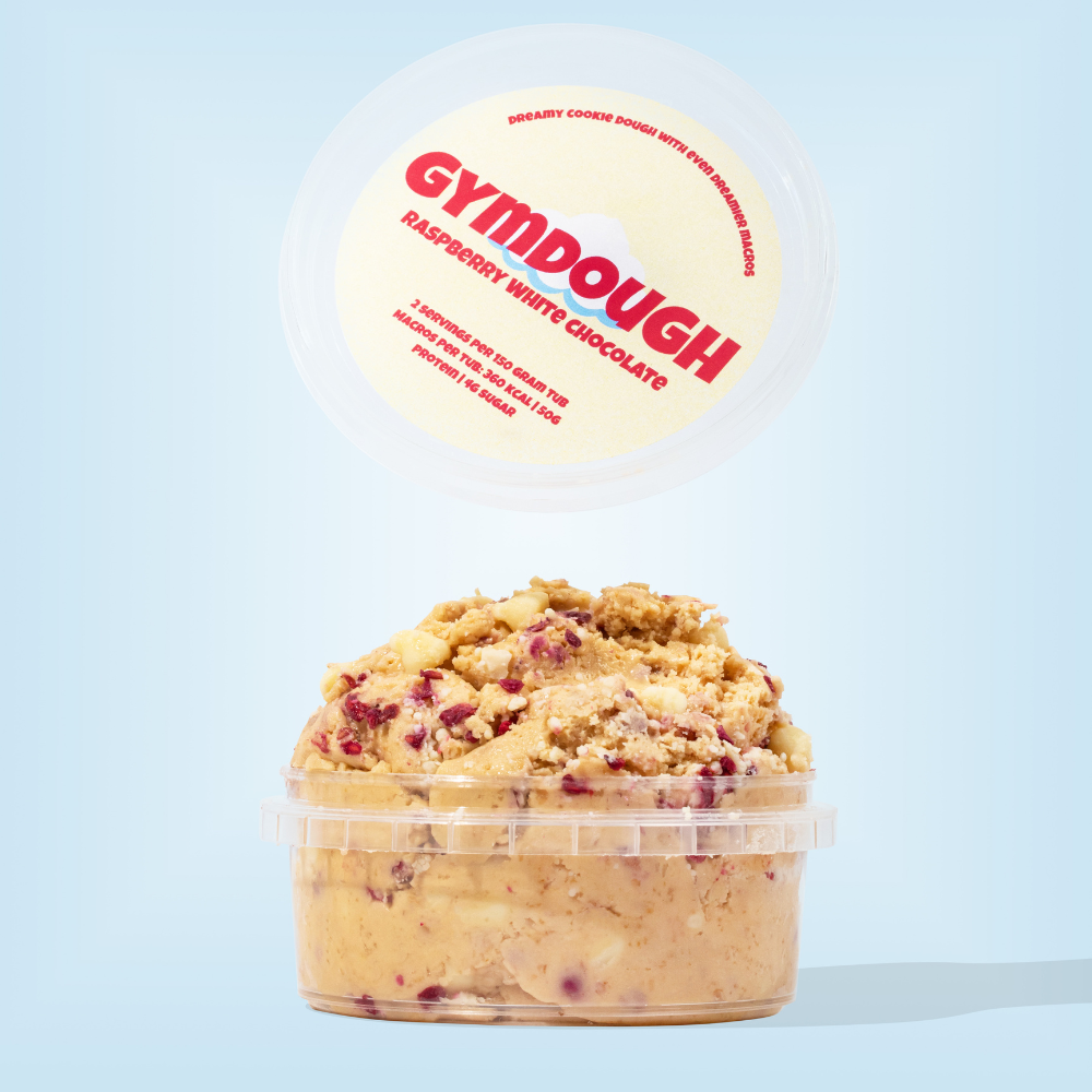 Raspberry White Chocolate (360 Kcal | 50g Protein | 4g sugar | 150g tub ) 🔴⚪️