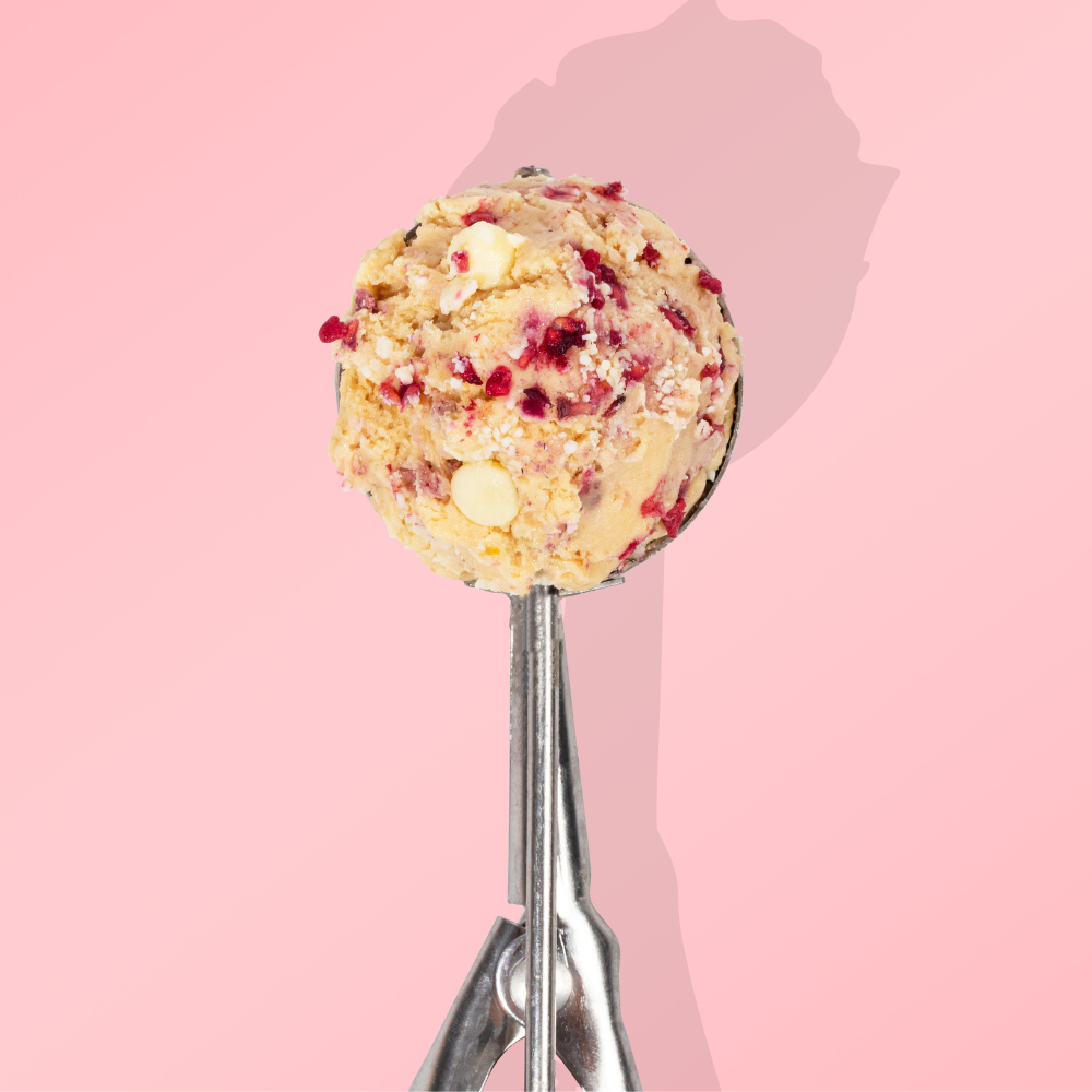 Raspberry White Chocolate (360 Kcal | 50g Protein | 4g sugar | 150g tub ) 🔴⚪️