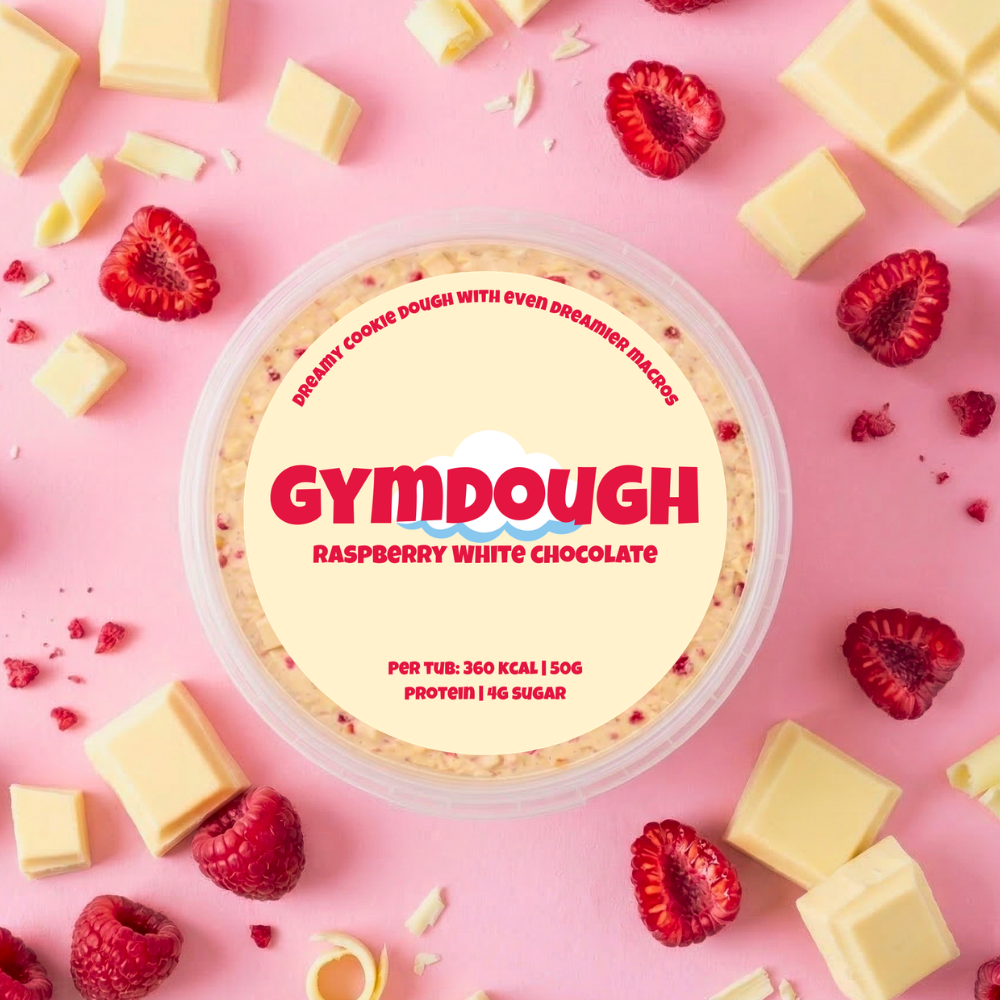 Raspberry White Chocolate (360 Kcal | 50g Protein | 4g sugar | 150g tub ) 🔴⚪️